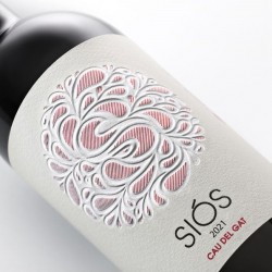 Wine gift | Red Wine Siós Cau del Gat 2021 Label | Costers del Sió Winery