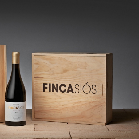 Lotes de vino | Finca Siós 2016 caja madera 3 botellas | DO Costers del Segre