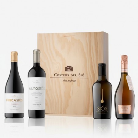 Wine gift box 3 bottles with Olive Oil | Costers del Sió Winery