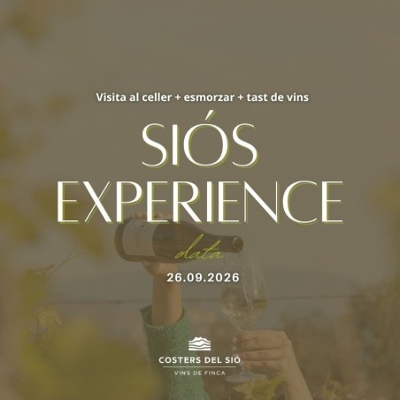 Vista Celler Costers del Sió 26-09-2026 | Siós Experience | Enoturisme | Tast de vins