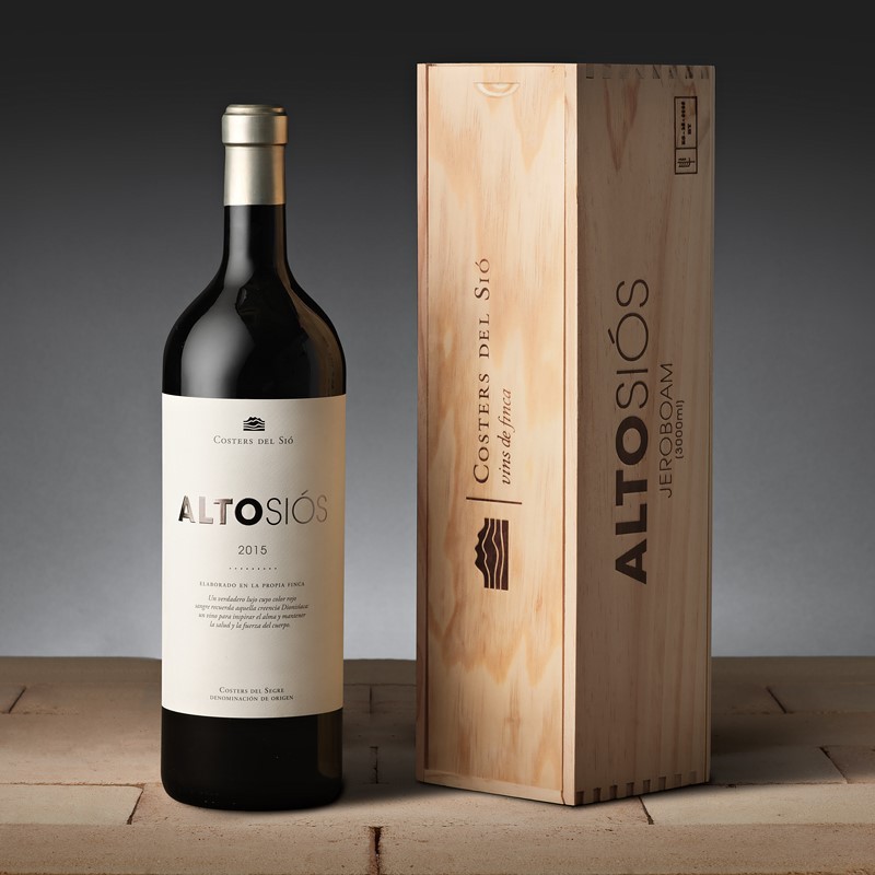 Vinos regalar | Vino tinto crianza Alto Siós Jeroboam 3 l caja madera