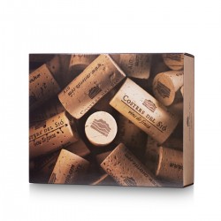 Cardboard case for 2 or 3 bottles of wine