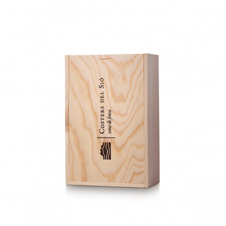 Wooden Gift Box for 2 bottles of wine | Item EF03 | Costers del Sió Winery