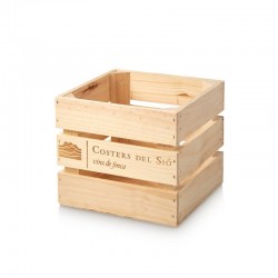 Caja de madera para 4 botellas de vino