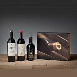 Wine gift box 2 bottles and EVOO Foradada