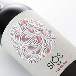 Wine gift | Red Wine Siós Cau del gat 2019 Label | Costers del Sió Winery | DO Costers del Segre wines